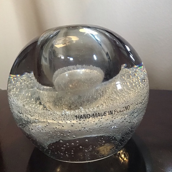 Art Glass Bubbles Oil Lamp, Paperweight - Handmade in Poland - Picture 3 of 5